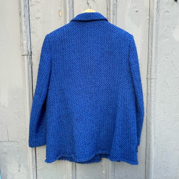 MNG blue Tweed blazer Jacket, size XXL - Picture 7 of 16